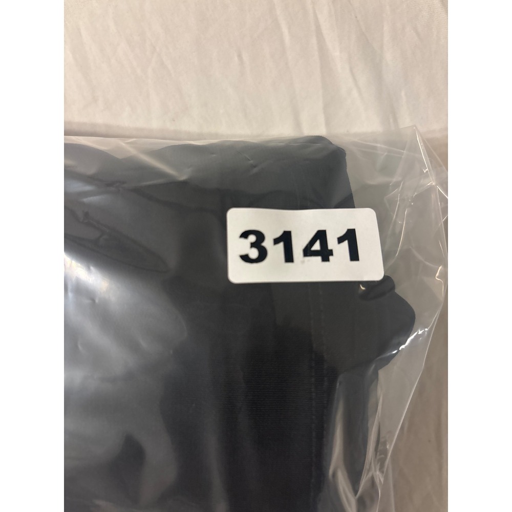 Talbots Midi Dress Womens 16 Black 3/4 Sleeve Side Knot Stretch Jersey - Picture 10 of 10